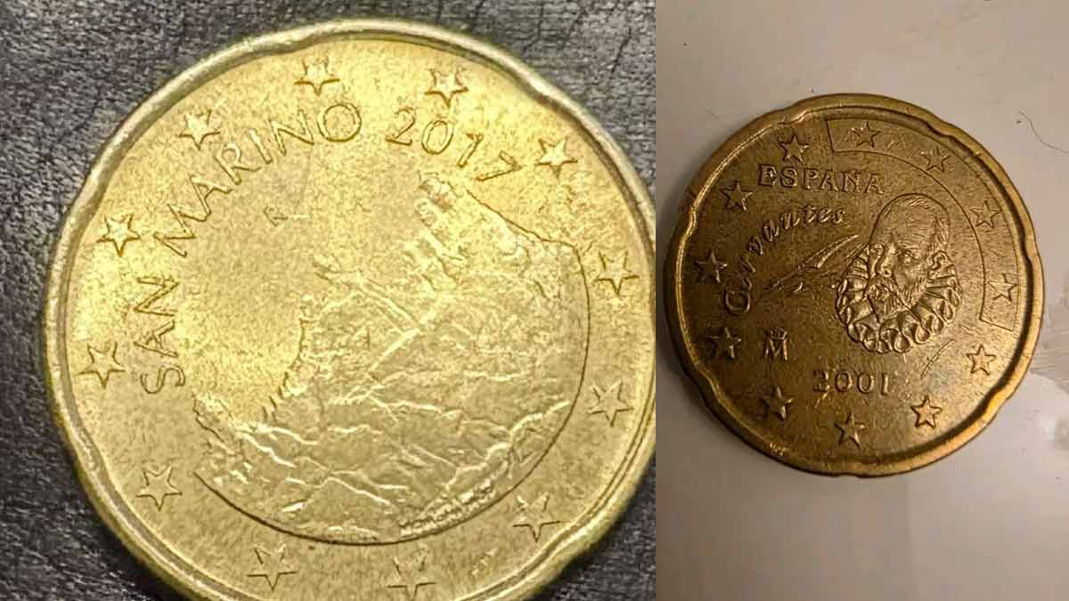 seltene 20-Cent-Münze