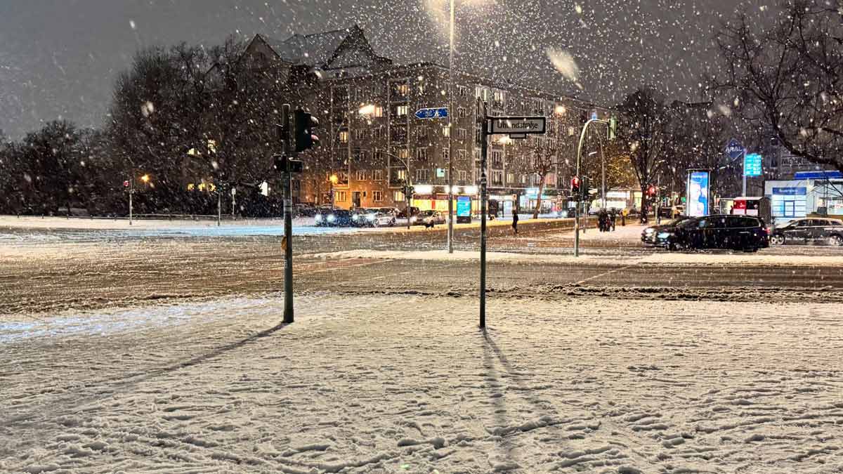 Wintereinbruch in Berlin